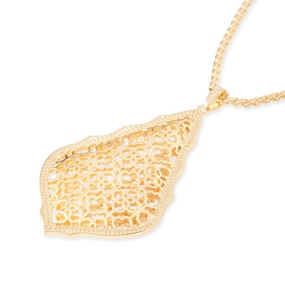 Kendra Scott Yellow Gold Aiden Pendant Necklace